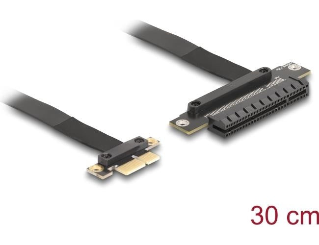 Delock Riser Karte PCI Express 3.0 x1 Stecker zu x8 Slot mit Kabel 30 cm (81496) afbeelding 1