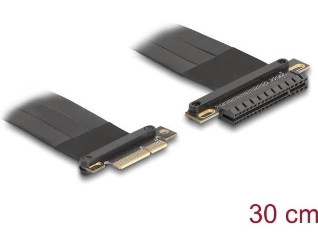 Delock Riser Karte PCI Express 3.0 x4 Stecker zu x8 Slot mit Kabel 30 cm (81497) afbeelding 1