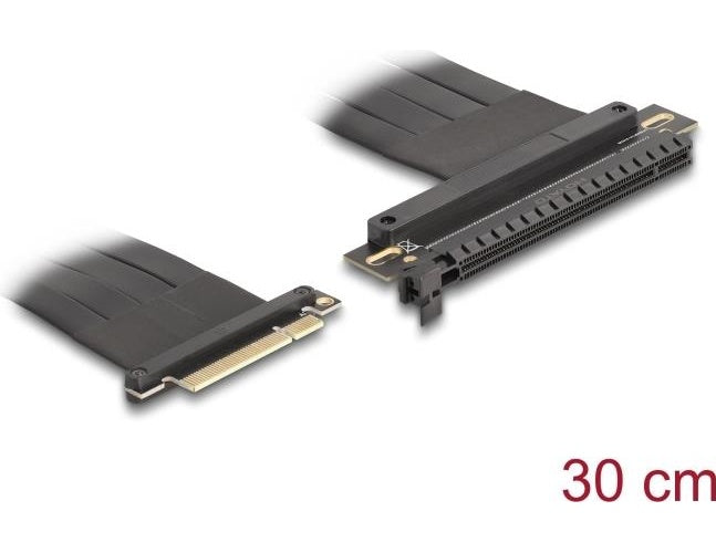 Delock Riser Karte PCI Express 3.0 x8 Stecker zu x16 Slot mit Kabel 30 cm (81499) afbeelding 1