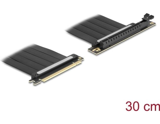 Delock Riser Karte PCI Express 4.0 x16 Stecker zu Slot 90° gewinkelt mit Kabel 30 (81509) afbeelding 1