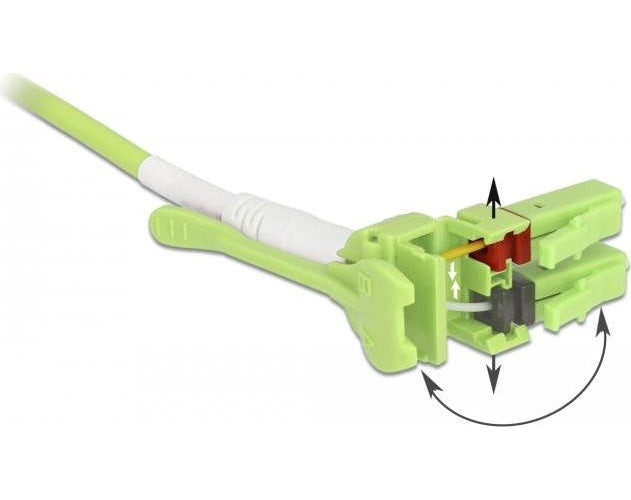 DeLOCK - Fibre Channel-Kabel - LC Multi-Mode (M) Uniboot bis LC Multi-Mode (M) Uniboot - 10,0m - Glasfaser - 50/125 Mikrometer - OM5 - halogenfrei - hellgrün (85692) afbeelding 1