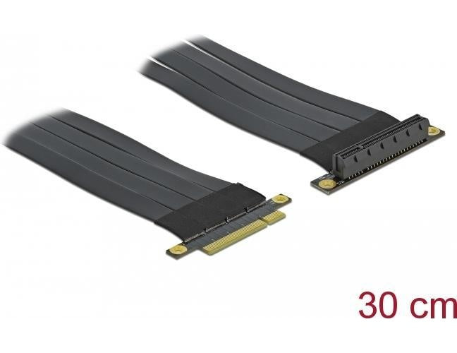 Delock Riser Card PCI Express x8 to x8 with flexible cable - Riser Card (85766) - 4043619857661 - image 1