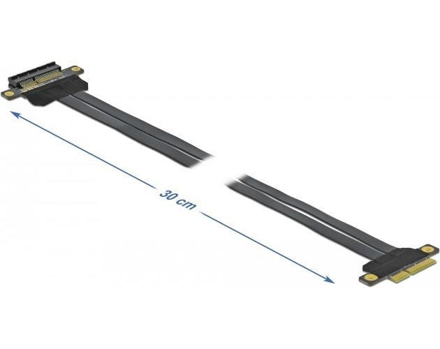 Delock PCI Express x4 to x4 with flexible cable - Riser Card (85768) - 4043619857685 - image 1