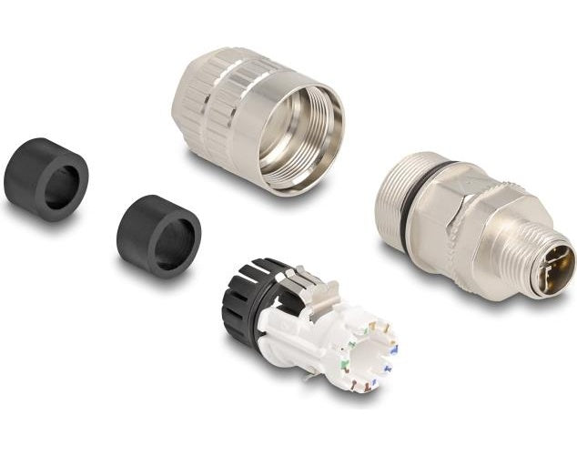Delock - Netzwerkanschluss - 8 pin M12-X (M) - CAT 6a - IEEE 802,3an (86032) afbeelding 1