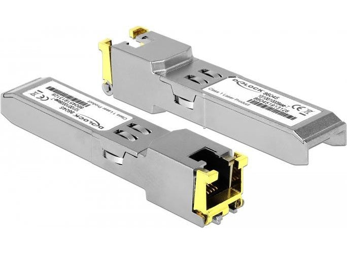 DeLOCK - SFP (Mini-GBIC)-Transceiver-Modul - GigE - 10Base-T, 100Base-TX, 1000Base-T - RJ-45 (86045) afbeelding 1