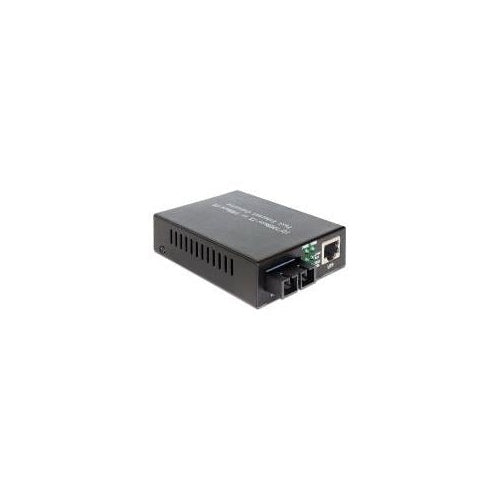 Delock - Medienkonverter - Ethernet, Fast Ethernet - 10Base-T, 100Base-FX, 100Base-TX - RJ-45 / SC-Einzelmodus - bis zu 20 km - 1310 nm (86215) afbeelding 1