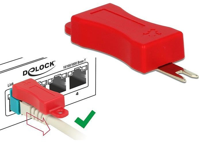 DeLOCK Secure Clip set - LAN cable security lock set afbeelding 1
