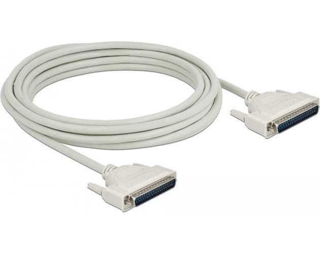 Delock - Kabel seriell - DB-37 (M) bis DB-37 (M) - 5,0m - Daumenschrauben - beige (86881) afbeelding 1