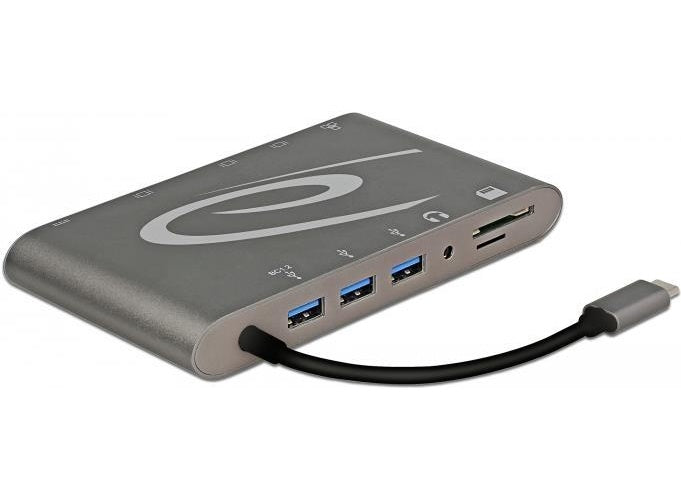 DeLOCK USB Type-C 3.1 Docking Station 4K - Docking Station - USB-C 3.1 / Thunderbolt 3 - GigE afbeelding 1