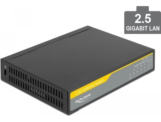 Delock - Switch - 5 x 10/100/1000/2.5G - Desktop afbeelding 1