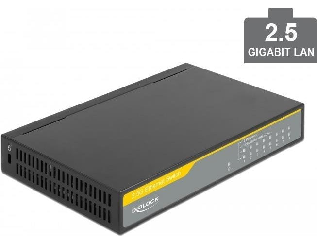 Delock - Switch - 8 x 10/100/1000/2.5G - Desktop afbeelding 1