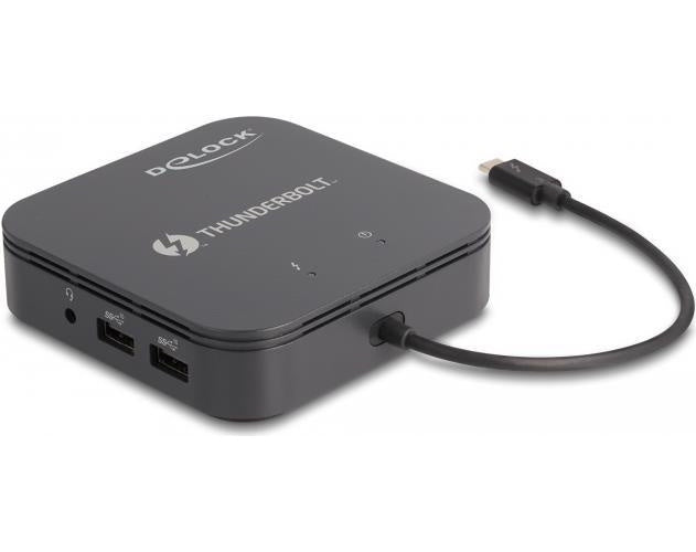 Delock - Dockingstation - Thunderbolt 3 - HDMI, DP - GigE (87789) afbeelding 1