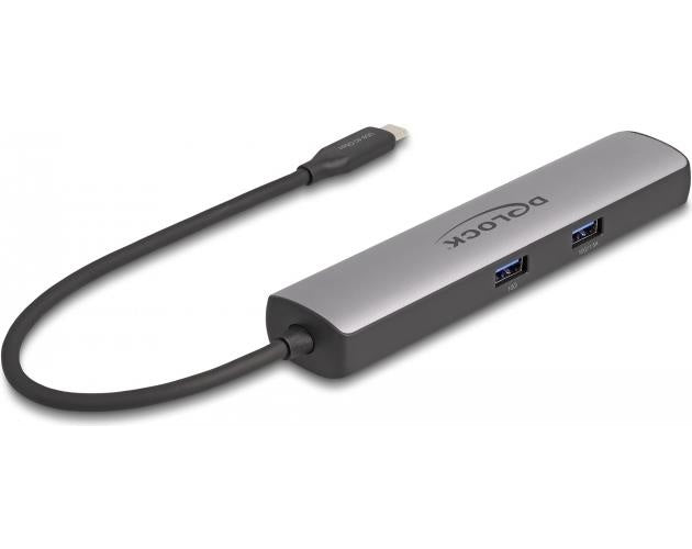 Delock - Dockingstation - USB-C 3,2 Gen 2 / Thunderbolt 3 / Thunderbolt 4 - HDMI - 2,5GbE (87865) afbeelding 1