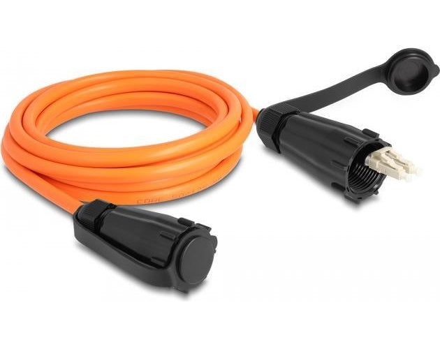 Delock - Netzwerkkabel - LC Multi-Mode (M) zu LC Multi-Mode (M) - 3,0m - 7,5 mm - Glasfaser - Duplex - 50/125 Mikrometer - OM2 - protective cap - orange (87888) - 4043619878888 - image 1
