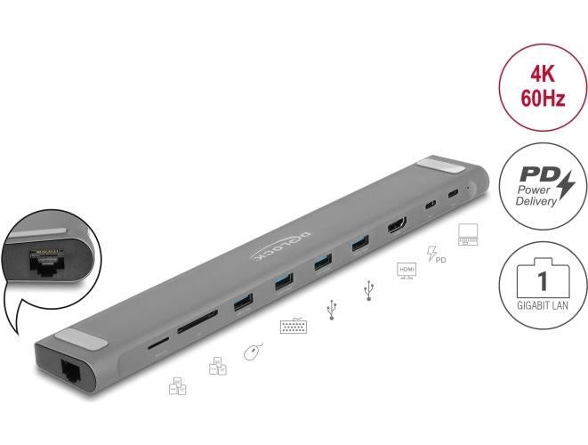 Delock - Dockingstation - USB-C / Thunderbolt 3 - HDMI (87895) afbeelding 1