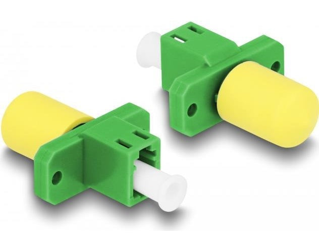 Delock - Netzwerkkoppler - LC (W) zu ST (W) - Glasfaser - Simplex - grün (87937) afbeelding 1