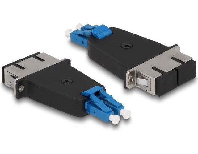 Delock - Netzwerkkoppler - LC (M) zu SC (W) - Duplex - Schwarz, Blau afbeelding 1
