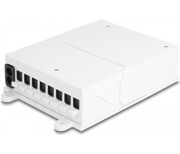 Delock - Glasfaser-Verteilerbox - FTTH, Port 8 - geeignet für Wandmontage - Innenbereich - weiß (87949) afbeelding 1
