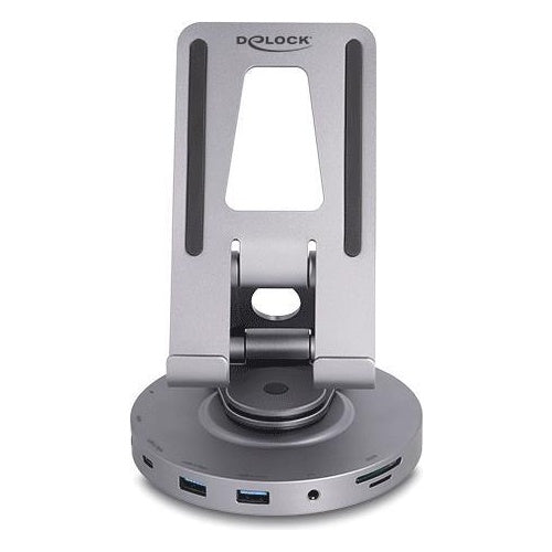 Delock - Dockingstation + Tablet-Ständer - für Tablet, Laptop - USB-C / Thunderbolt 3 - HDMI (88017) afbeelding 1