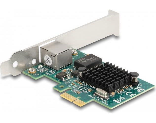DeLOCK PCI Express x1 Karte zu 1 x RJ45 Gigabit LAN BCM - PCIe - RJ-45 - PCIe 1.1 - Grau - Aktivität - Link - 8 Gbit/s (88204) afbeelding 1