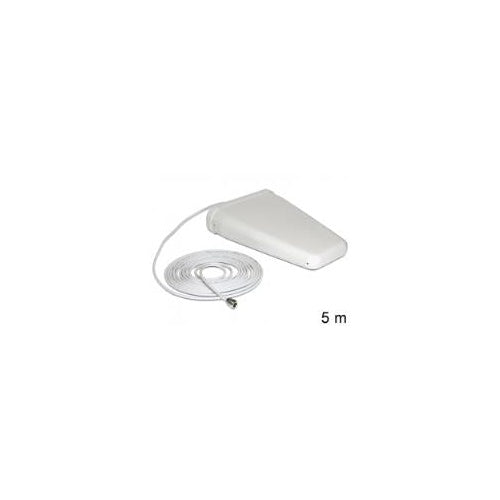 Delock LTE Band 20/1/3/7 Antenne N Buchse 8 ~ 9 dBi 5 m RG-58 direktional weiß outdoor (88808) afbeelding 1