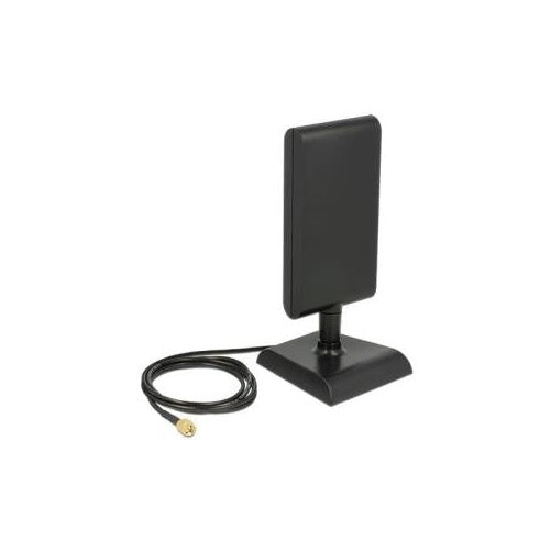 Delock LTE Antenne SMA Stecker 2 - 4 dBi omnidirektional mit magnetischem Standfuß und Anschlusskabel (ULA 100, 1 m) schwarz (88992) afbeelding 1