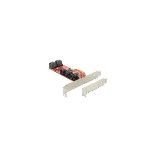 DeLOCK - Speicher-Controller - 10 Sender/Kanal - SATA 6Gb/s Low Profile - 6GBps - PCIe 2,0 x2 (89384) afbeelding 1