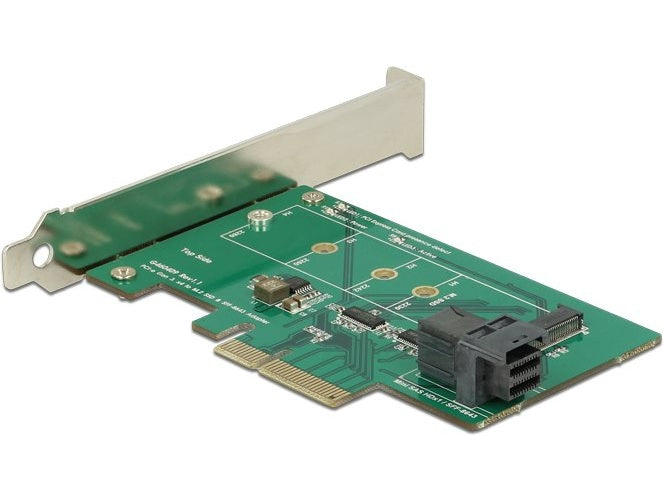 DeLOCK PCI Express Card > 1 x internal NVMe M.2 PCIe / 1 x internal SFF-8643 NVMe - Speicher-Controller - M.2 Card Low Profile - PCIe 3.0 x4 (89517) afbeelding 1