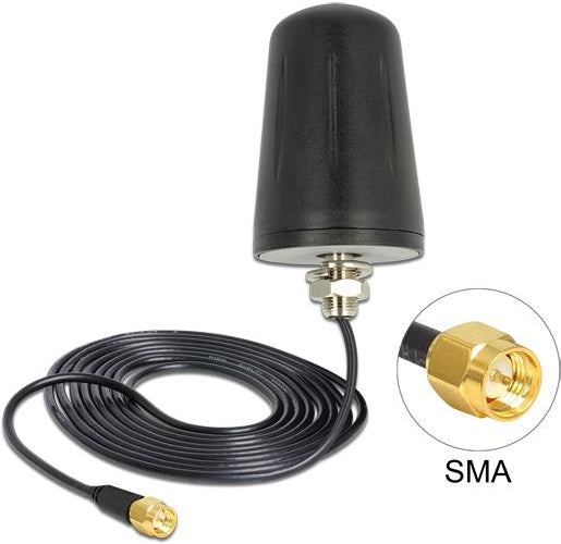 Delock - Antenne - Smart Home - 3 dBi - ungerichtet - Innen / Außen, am Dach montierbar (89534) afbeelding 1