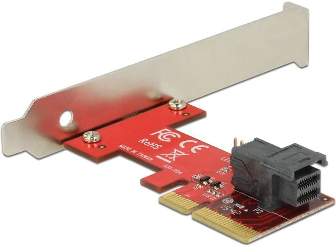 DeLOCK PCI Express x4 Card > 1 x internal SFF-8643 NVMe - Speicher-Controller (U.2) - M.2 Card Low Profile - 12 GBps - PCIe 3.0 x4 afbeelding 1
