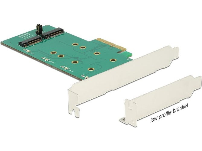 DeLOCK PCI Express Card > 2 x internal M.2 Key B with RAID - Speicher-Controller - M.2 Card Low Profile - 6GBps - RAID 0, 1 - PCIe 2,0 x4 (89536) afbeelding 1