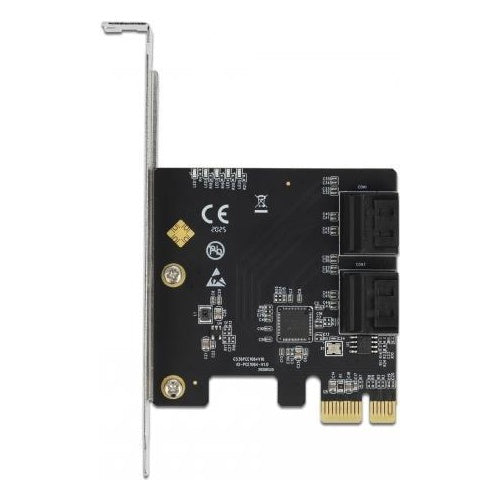 Delock - Speicher-Controller - SATA 6Gb/s Low-Profile - 600 MBps - PCIe 3.0 x2 afbeelding 1
