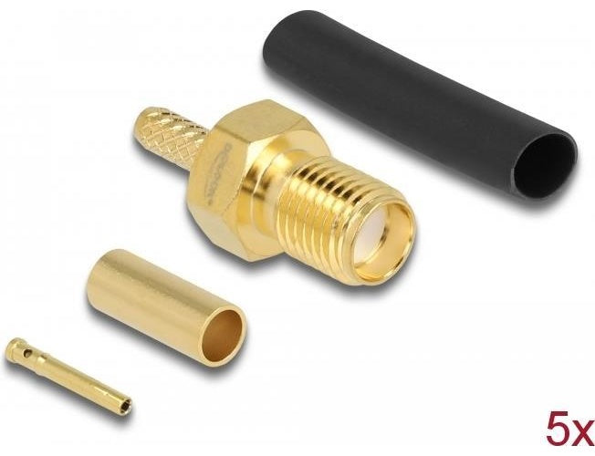 Delock - Antennenanschluss - SMA (M) quetschen - RG-174/RG-316 (90037) - 4043619900374 - image 1