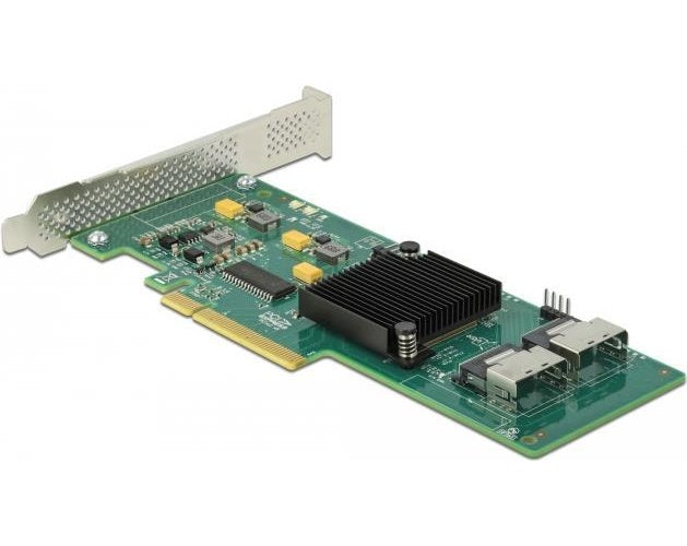 Delock - Speicher-Controller - 8 Sender/Kanal - SATA 6Gb/s / SAS - Low-Profile - PCIe 2.0 x8 afbeelding 1