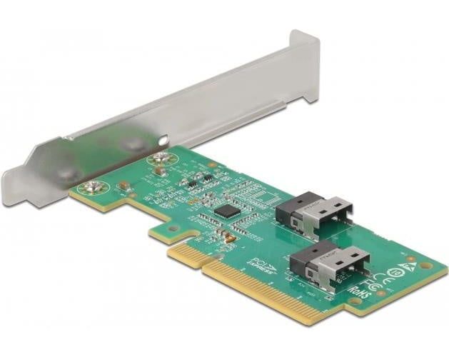 Delock - Speicher-Controller - U.2 NVMe - Low-Profile - PCIe 4.0 x8 afbeelding 1