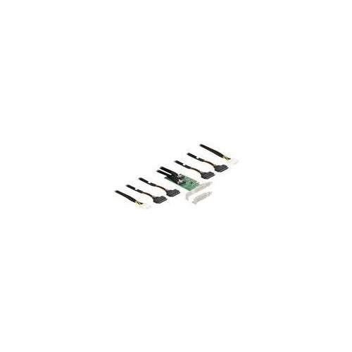 Delock - Speicher-Controller - 4 Sender/Kanal - U.2 NVMe - Low-Profile - PCIe 4.0 x16 afbeelding 1