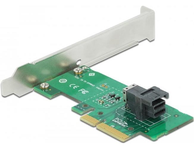 DeLOCK PCI Express x4 Card > 1 x internal SFF-8643 NVMe - Low Profile Form Factor - Speicher-Controller - U.2 NVMe Low-Profile - 64 Gbit/s - PCIe 4.0 x4 afbeelding 1