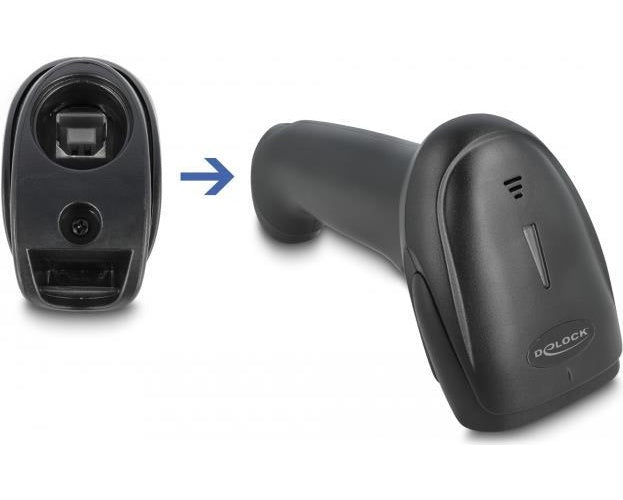 Delock - Barcode-Scanner - tragbar - 100 Scans/Sek. - decodiert - Bluetooth, USB, RF(2,4 GHz) (90564) afbeelding 1