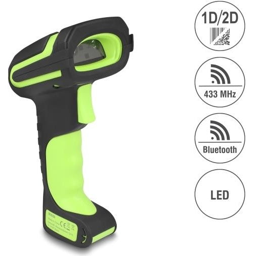 Delock Industrie Barcode Scanner 1D und 2D für 433 MHz oder Bluetooth mit induktiver - Barcode-Scanner (90588) afbeelding 1
