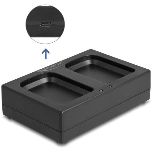 Delock - Ladehalterung für Barcode-Scanner  5 Watt - Ausgangsanschlüsse: 2 - Schwarz (90608) afbeelding 1