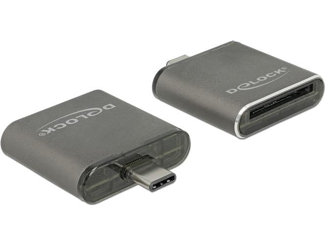 Delock USB Type-C SDHC / SDXC UHS-II / MMC Single Slot Card Reader (91498) - 4043619914982 - image 1