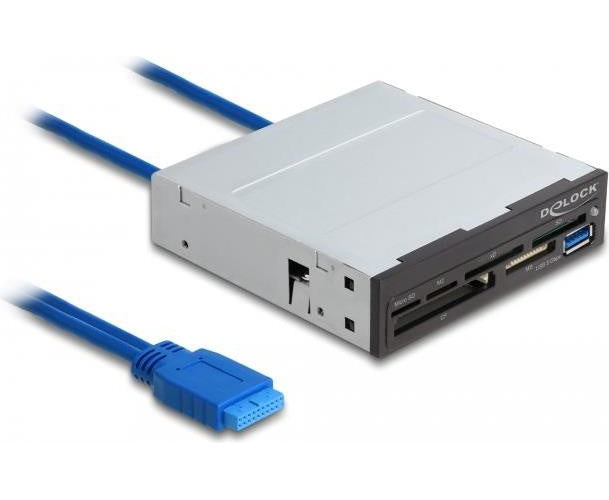 Delock - Kartenleser - 8,9 cm (3.5" ) (Multi-Format) - USB 3,2 Gen 1 (91759) afbeelding 1