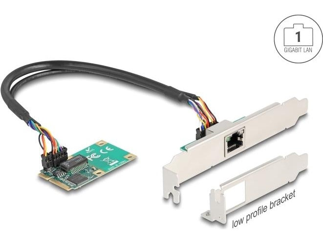 Delock Mini PCIe I/O full size 1 x RJ45 Gigabit LAN (95268) afbeelding 1