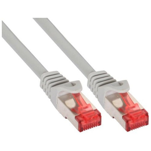 InLine® Patchkabel, S/FTP (PiMf), Cat.6, grau, 50m (76455) afbeelding 1