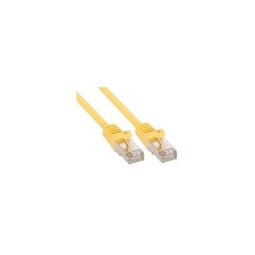 InLine - Patch-Kabel - RJ-45 (M) zu RJ-45 (M) - 50,0m - SFTP - CAT 5e - geformt - Gelb (72555Y) afbeelding 1
