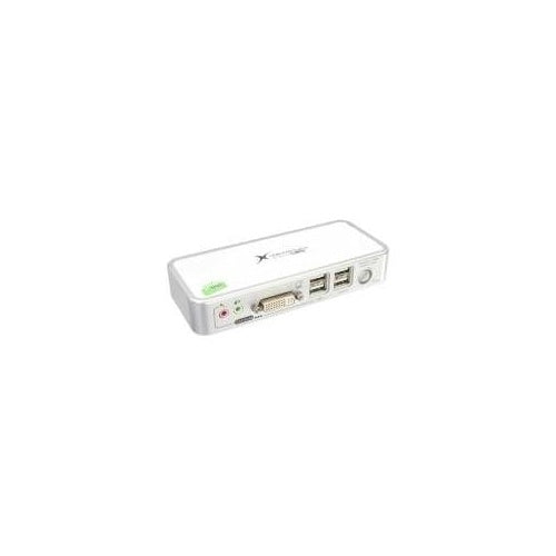 InLine® KVM Switch, DVI, 2-fach, USB, mit Audio (61602C) afbeelding 1