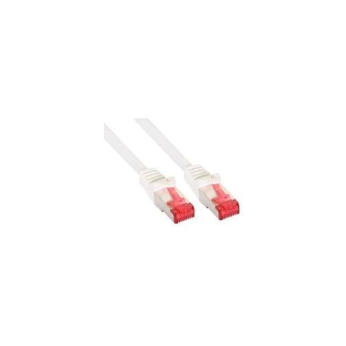 InLine - Patch-Kabel - RJ-45 (M) zu RJ-45 (M) - 50,0m - SSTP-Kabel - CAT 6 - geformt - weiß (76455W) afbeelding 1