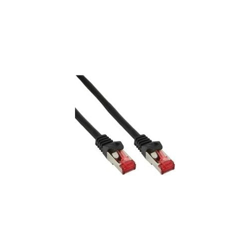 INLINE - Patch-Kabel - RJ-45 (M) bis RJ-45 (M) - 50 m - SSTP-Kabel - CAT 6 - geformt - Schwarz afbeelding 1