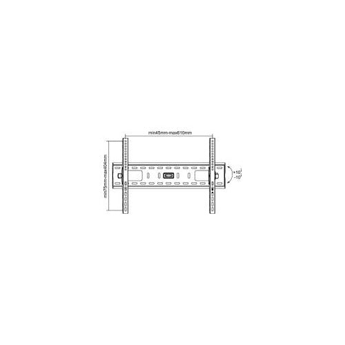 InLine - Befestigungskit (Wandbefestigung) für LED/LCD/Plasma Fernseher - Bildschirmgröße: 81- 152 cm (32" - 60) (23117A) afbeelding 1