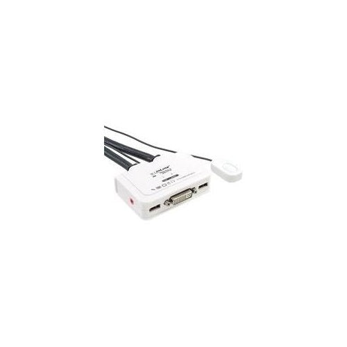 INLINE - KVM-/Audio-/USB-Switch - 2 x KVM/Audio/USB - 1 lokaler Benutzer - Desktop afbeelding 1